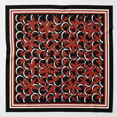 YILDIZ DESEN EXCLUSİVE İPEK TWİLL EŞARP