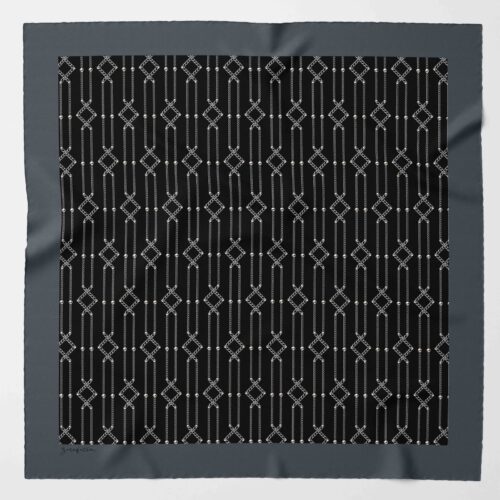 ZİNCİR METRAJ DESEN İPEK TWİLL EŞARP