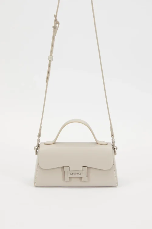 LEVİDOR GRİ GİZLİ CEP DETAYLI OMUZ ÇANTASI