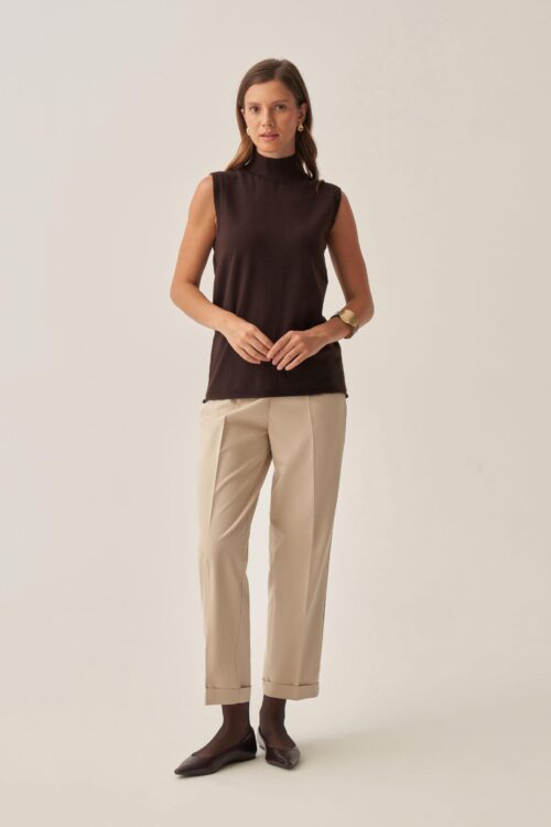 ALLDAY YARIM BALIKÇI KOLSUZ KAZAK