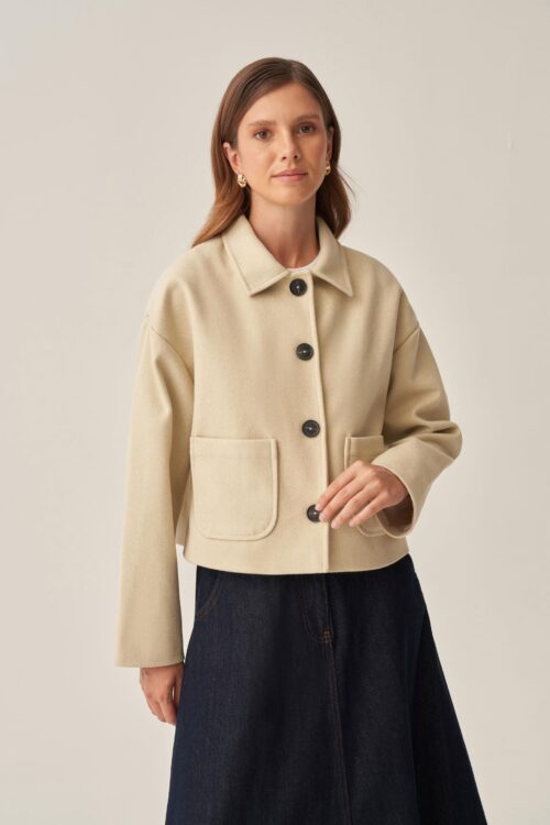 ALLDAY DÜĞMELİ KISA KAŞE CEKET