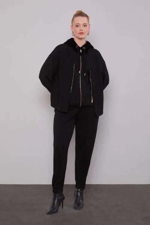 LEVİDOR PELUŞ ŞAPKALI İKİLİ TAKIM