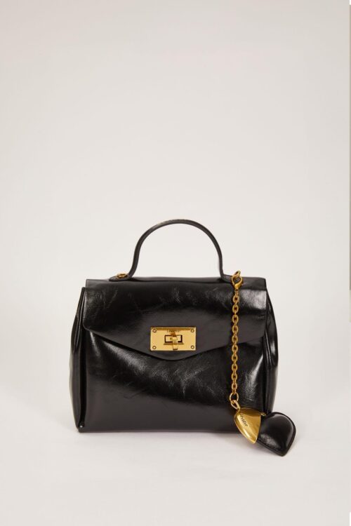 LEVİDOR ZİNCİRLİ KALP AKSESUARLI EL ÇANTASI