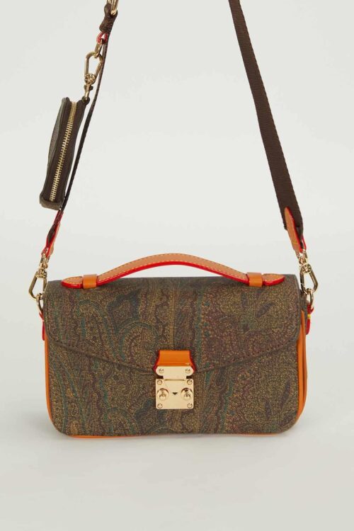 LEVİDOR KAHVE ASKI CÜZDAN DETAYLI EL ÇANTASI