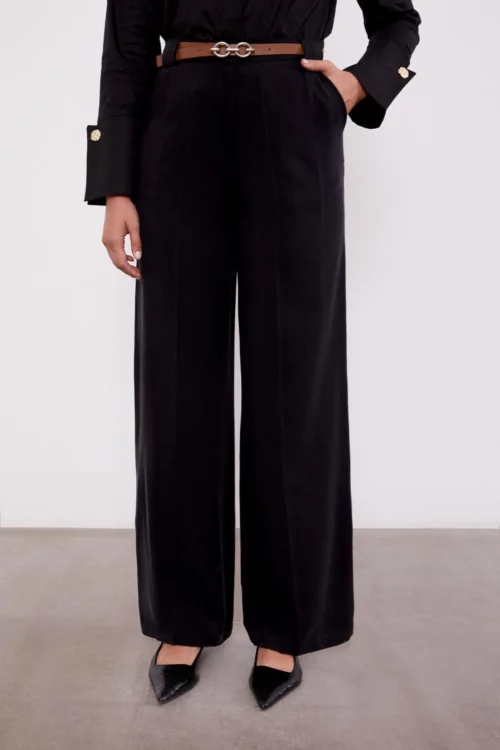 LEVİDOR KEMERLİ PALAZZO PANTOLON