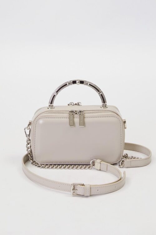 LEVİDOR GRİ METAL ASKI DETAY OMUZ ÇANTASI